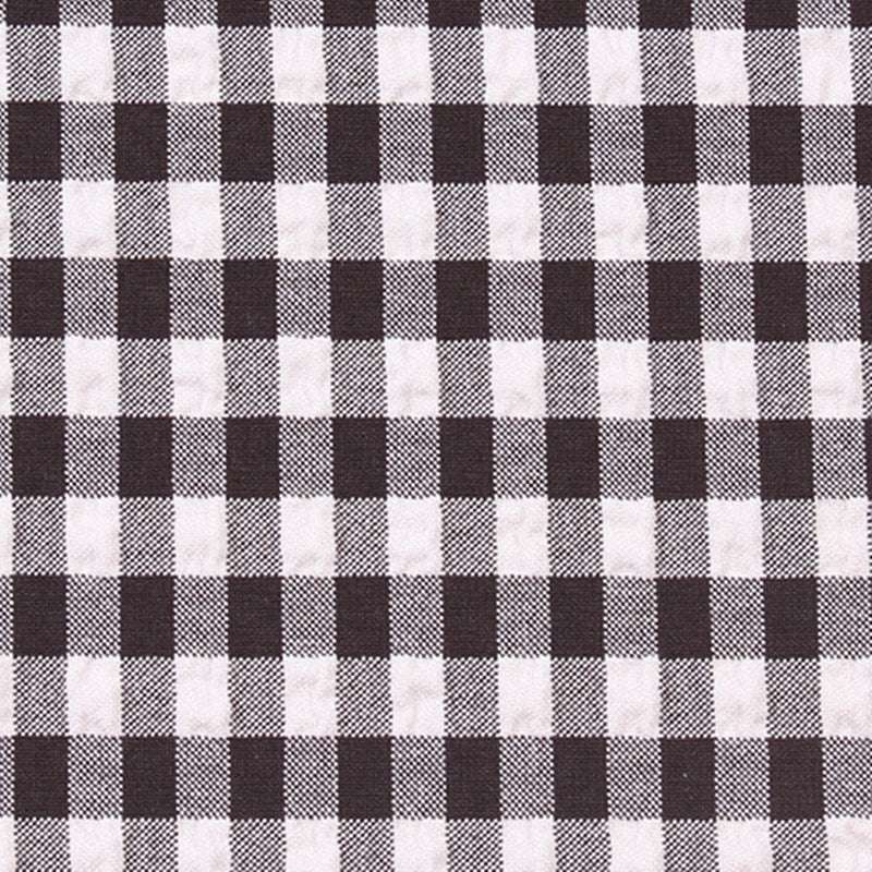 Bubble Crepe Plaid Polyester Cationic Spandex Fabric