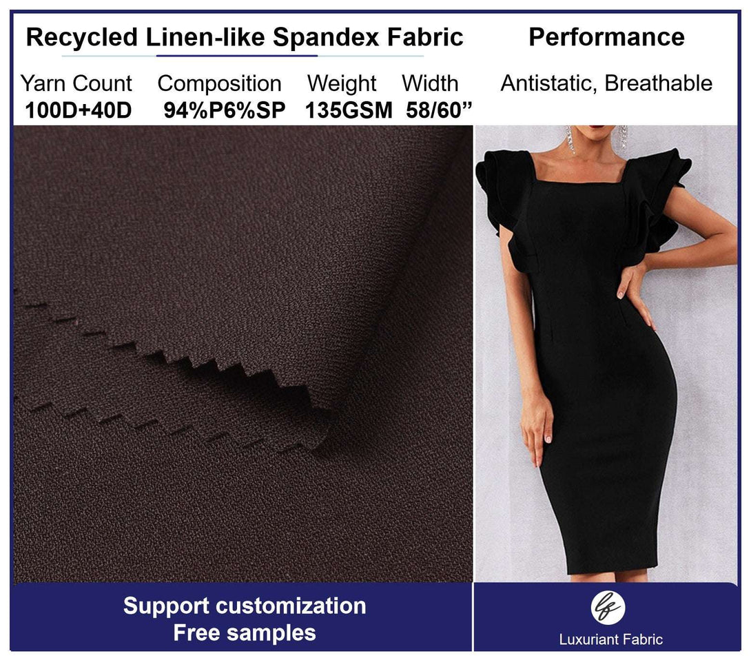 Recycled 100D Dobby Poly Spandex Fabric