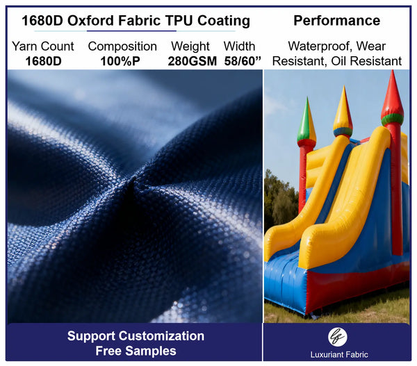 1680D Polyester Oxford Fabric With TPU Coating