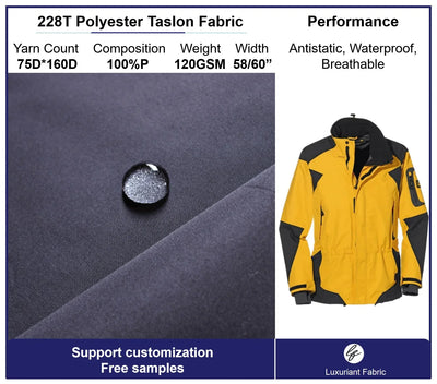 228T Polyester Talson Fabric