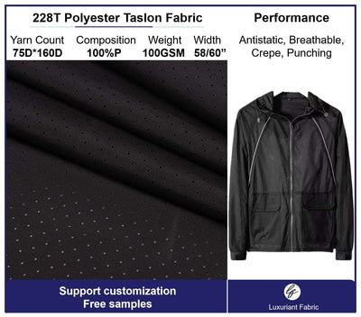 228T Polyester Mesh Taslon Fabric