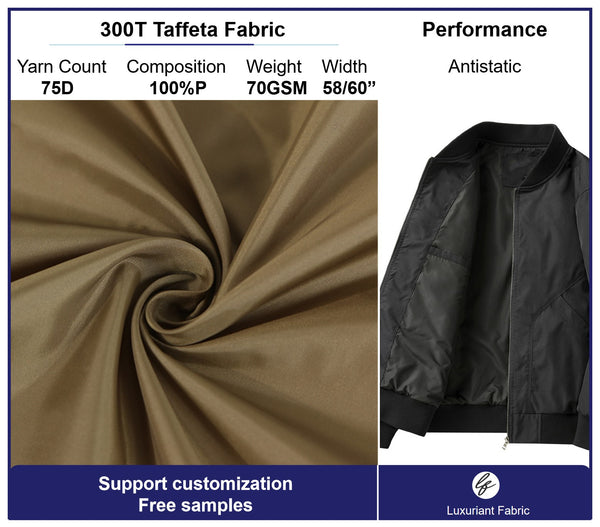 300T Polyester Taffeta Fabric | Support Customization