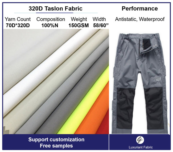 320D Taslon Fabric For Trousers | Support Customization