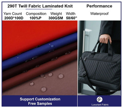 290T Twill Oxford Fabric Laminated Knitted Fabric