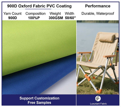 900D Polyester Oxford Fabric With PVC Coating
