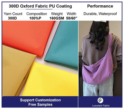 300D Polyester Oxford Fabric With PU Coating