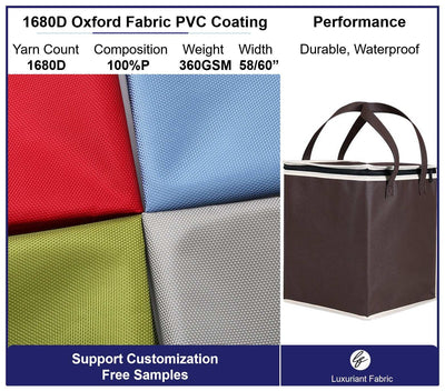 1680D Polyester Oxford Fabric With PVC Coating