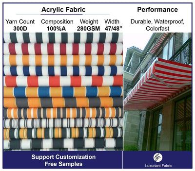 Solution Dyeing Acrylic Fabric Outdoor Awning Fabric