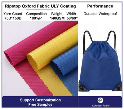 Rhombus Ripstop Oxford Fabric With ULY Coating