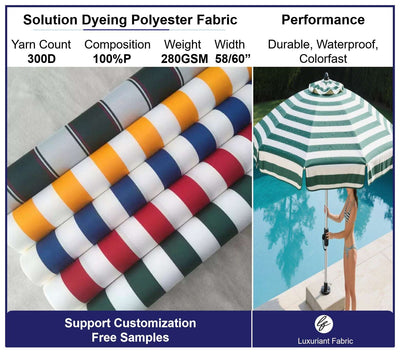 Solution Dyeing Polyester Fabric Outdoor Awning Fabric