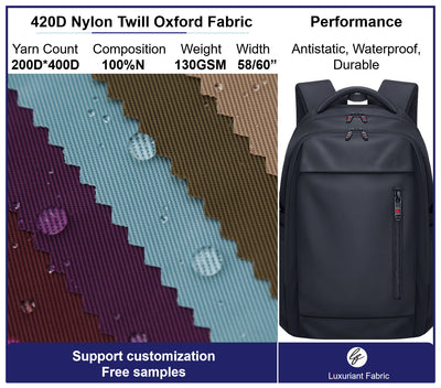 420D Nylon Twill Oxford Fabric