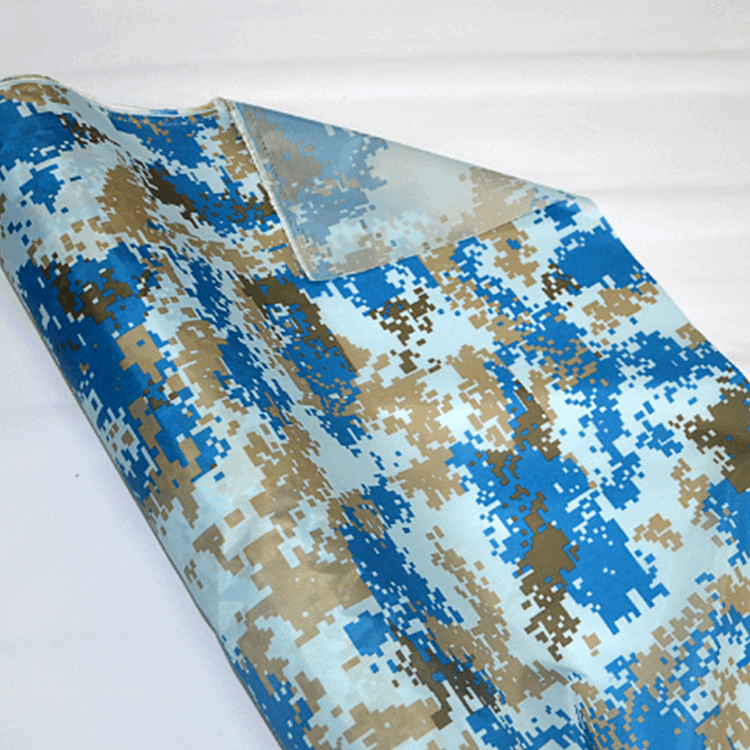 camouflage print PA coating downproof fabric for jacket