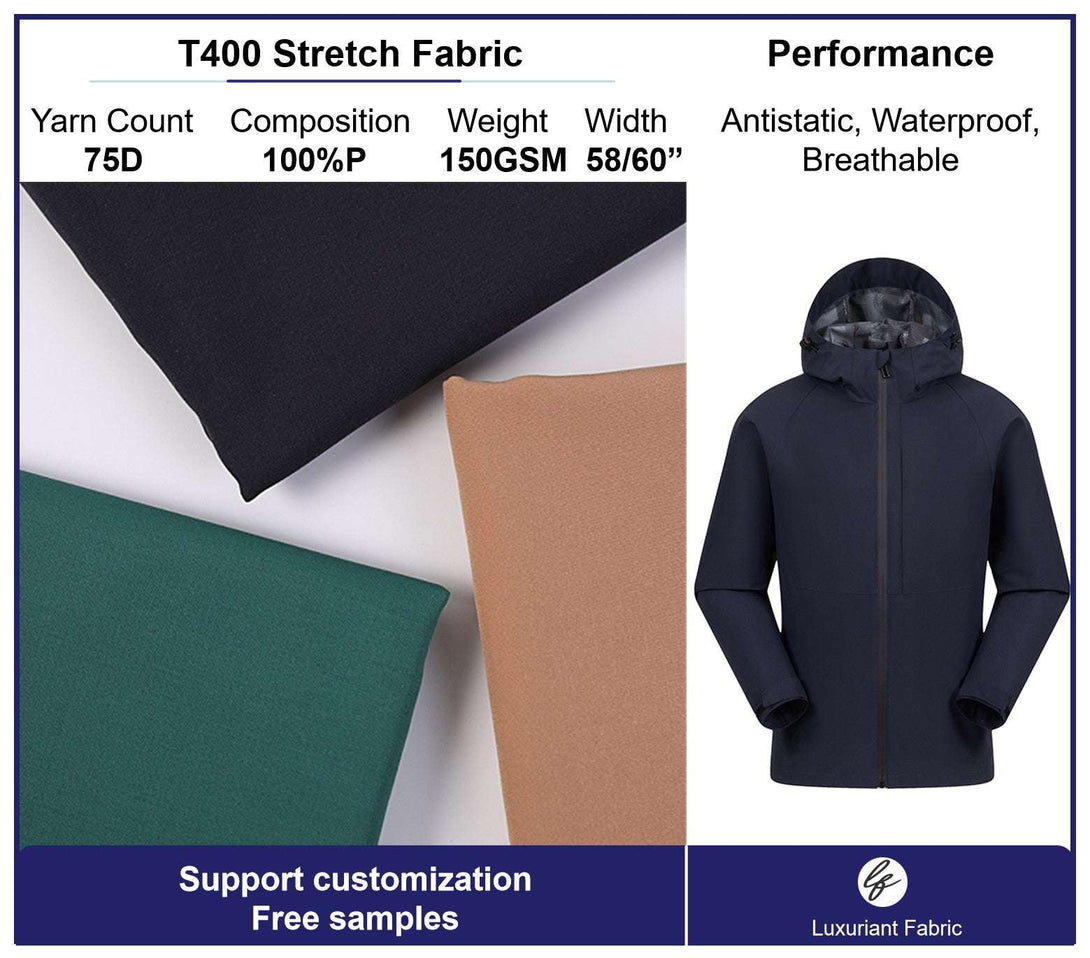 75D Polyester T400 Stretch Fabric