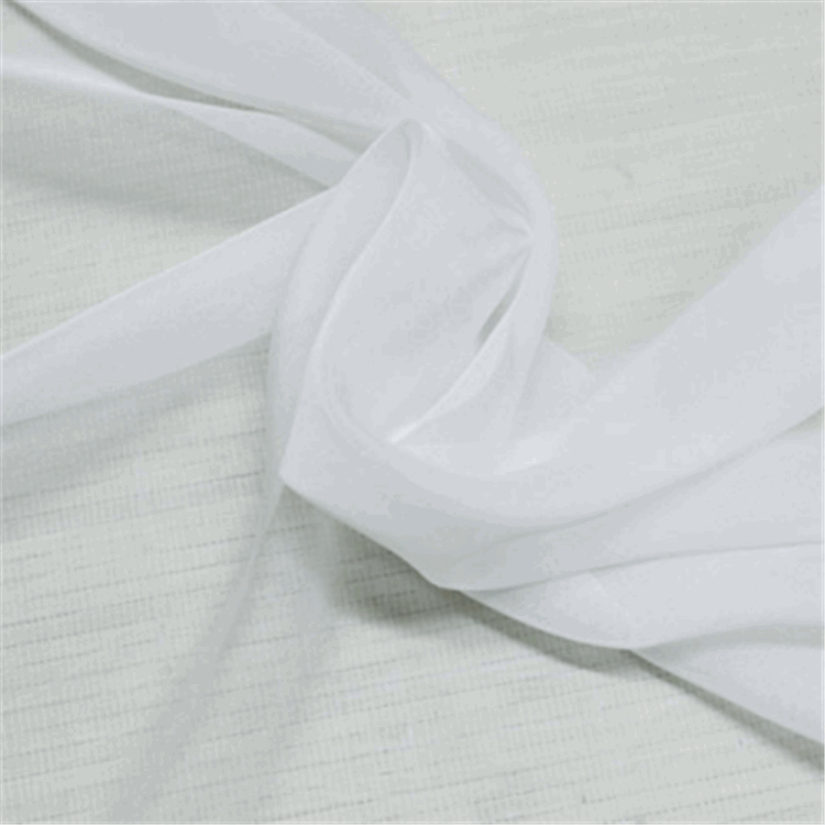 Ultralight soft polyester chiffon fabric organza fabric