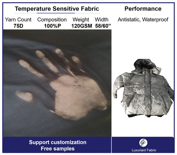 Temperature Sensitive Color Change Fabric | Support Customization