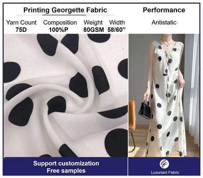75D Polyester Printing Georgette Fabric