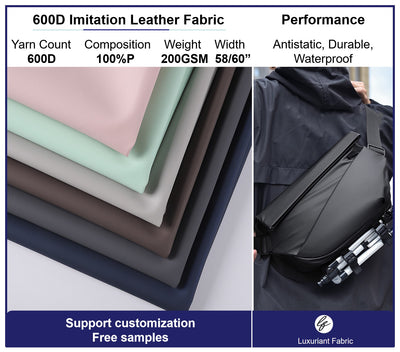 600D Imitation Leather Polyester Oxford Fabric