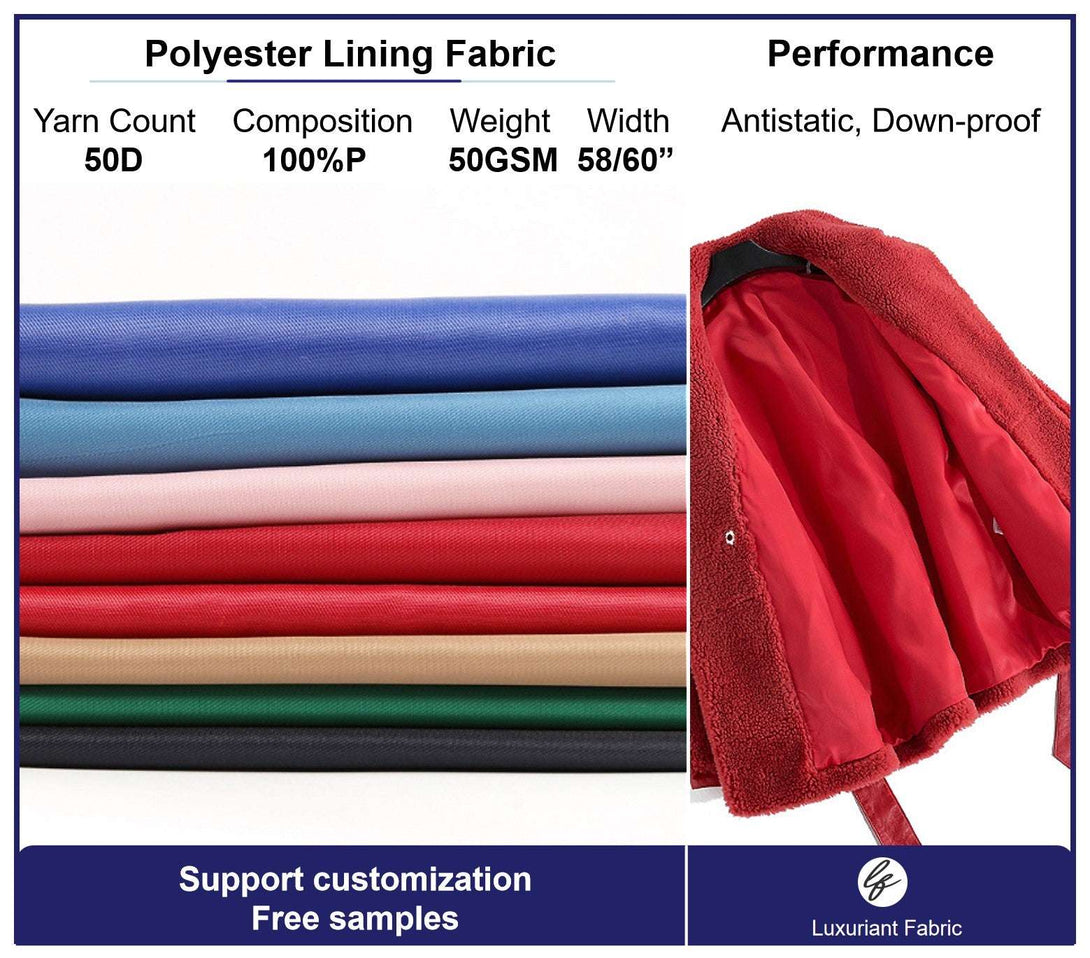 50D Polyester Lining Fabric
