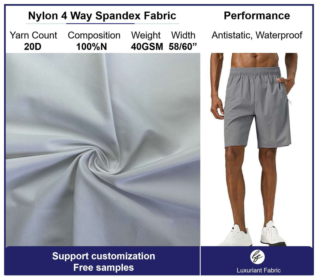 Nylon 4 Way Spandex Fabric