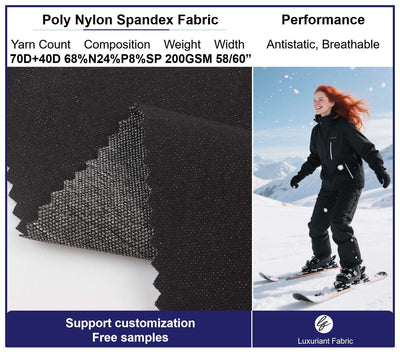 Polyester Nylon 4 Way Spandex Climbing Fabric