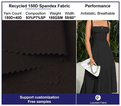 Recycled 150D Poly Spandex Fabric