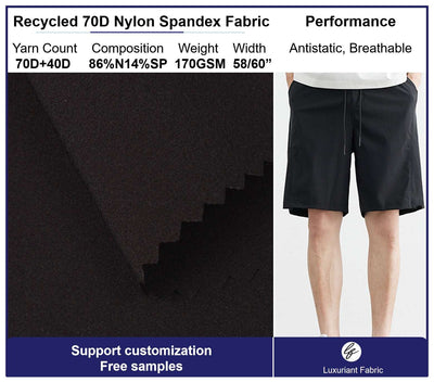 Recycled 70D Nylon Spandex Fabric
