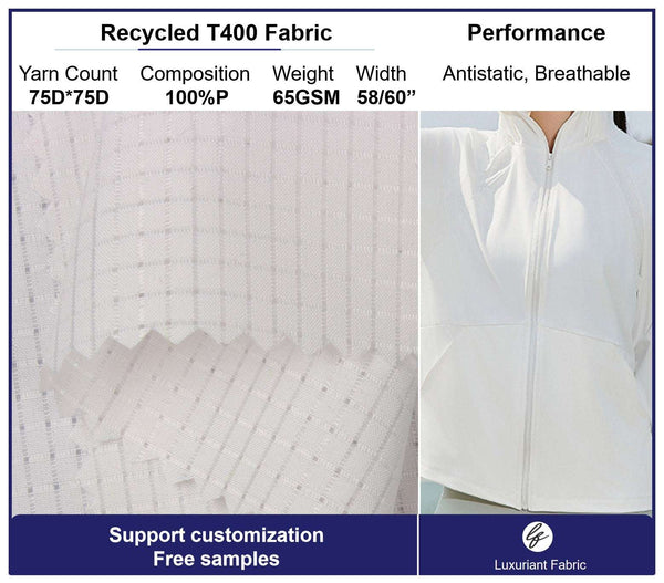 Recycled T400 Polyester Spandex Fabric