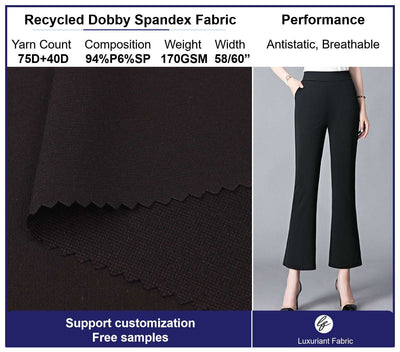 Recycled 75D Dobby Poly Spandex Fabric