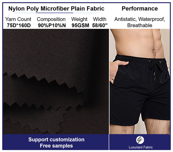 Recycled Poly Nylon Microfiber Fabric
