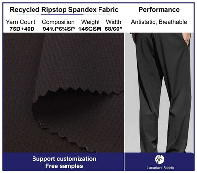 Recycled 2mm Ripstop Poly Spandex Fabric